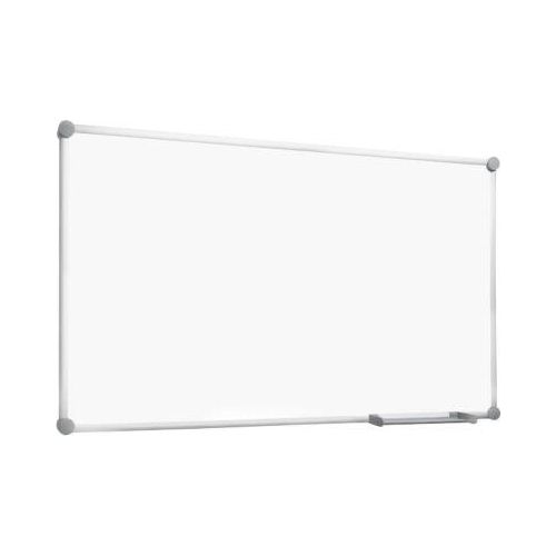 Whiteboard 2000 MAULpro, weiß kunststoffbeschichtet, Rahmen platingrau, 900 x 600 mm