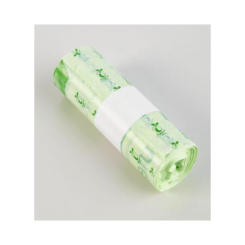 Bio-Müllbeutel DEISS, ecovio-Kunststoff, kompostierbar, flüssigkeitsdicht, 50 St. 20 l