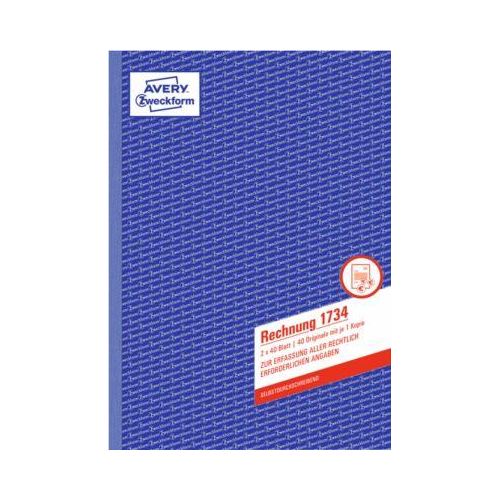 AVERY® Zweckform Rechnung, 1. und 2. Blatt bedruckt Nr. 1734