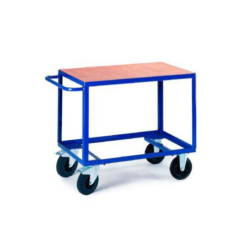 Tischwagen 1 Ladefläche, 850 x 500 mm, Tragkraft 500 kg, für Produktion und Werkstatt
