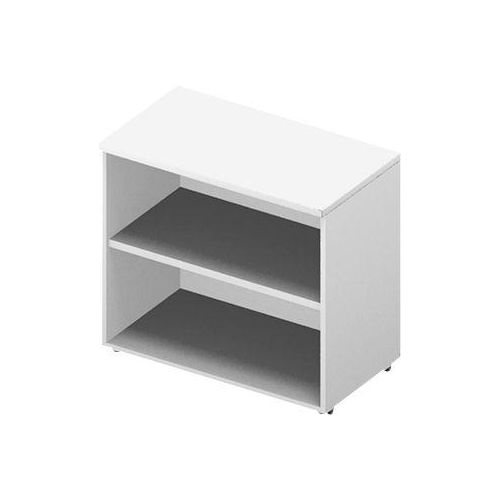 Anstellregal ARLON OFFICE, 2 offene Fächer, B 800 x T 450 x H 730 mm, weiß/weiß