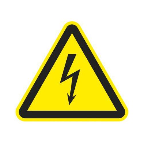 Warnzeichen "Warnung vor elektrischer Spannung", Folie