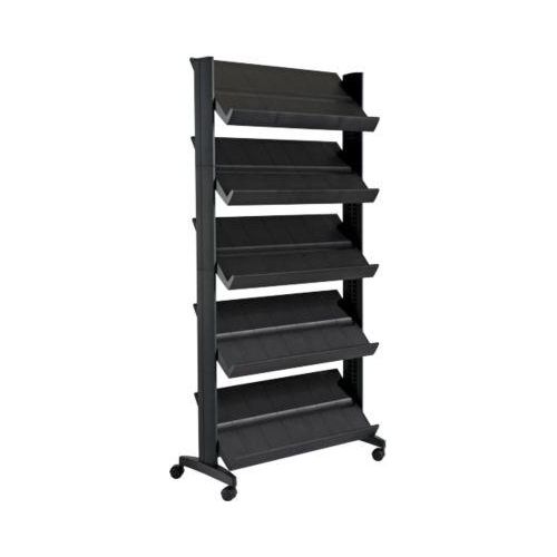 Mobiler Prospektständer UNO, schwarz