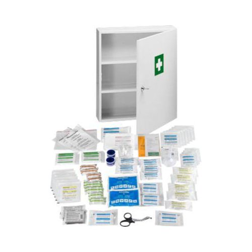 Medikamenten-Allzweckschrank, mit Inhalt nach DIN 13 169