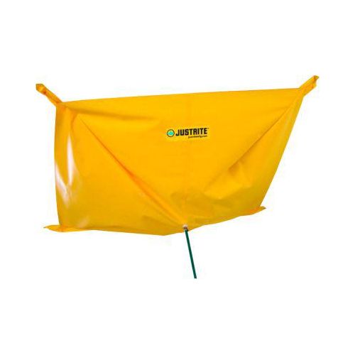 Justrite Leckage-Auffangplane, mit Ösen, PVC, wasserdicht, 3700 x 3700 mm, gelb