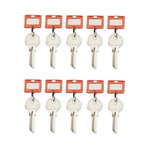 Schlüsselanhänger, 10 Stück, rot