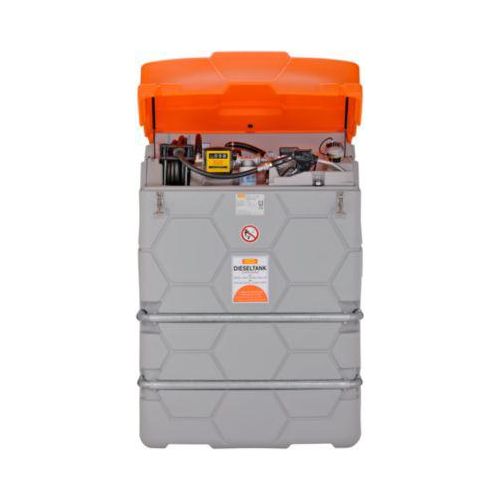 Dieseltank CUBE, Komplettanlage, versch. Größen, 1000 l, Elektropumpe 230V, Autom.-Zapfpistole
