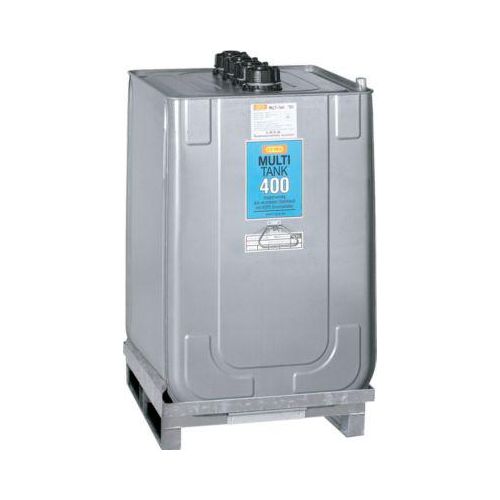 Schmierstofftank Multi-Tank, für Frisch- & Gebrauchtöl, inkl. verzinkter Auffangwanne, HDPE, 400 l Kapazität