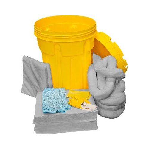 Leckagen-Notfallset in UN-Sicherheitsfass, universal, für z. B. Öle, Farben