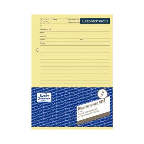 Avery Zweckform Gesprächsnotiz-Block Nr. 1018