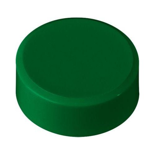 Rundmagnete MAUL, Kunststoff & Metall, Feinstruktur, Haftkraft 2 kg, ø 33 x 14 mm, grün, 20 Stück