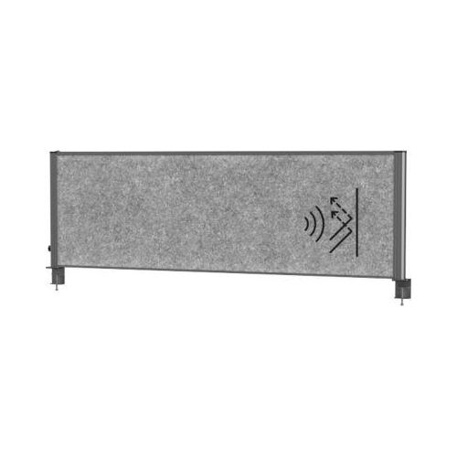MAUL Tisch-Trennwand MAULconnecto Uplight, LED-Beleuchtung, 1600 x 500 mm, anthrazit