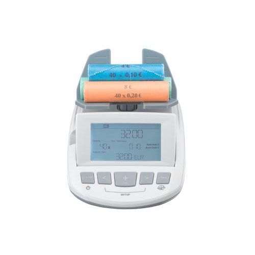 Geldwaage ratiotec® RS 1000, für Münzen & Banknoten, EUR/GBP/CHF, Additions- & Druckfunktion, USB, L 190 x B 129 x H 108 mm, grau Image