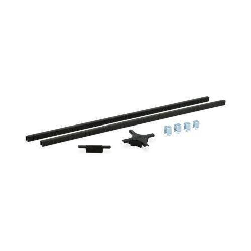 Verbindungsschiene lang für PE-Flächenschschutzsysteme, Polyethylen (HDPE) schwarz, B 1140 x T 15 x H 15 mm