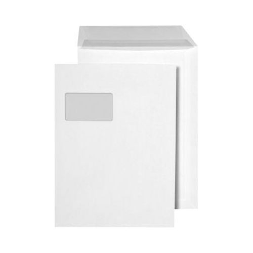 Versandtaschen, C4, mit Fenster, weiß, 250 St.