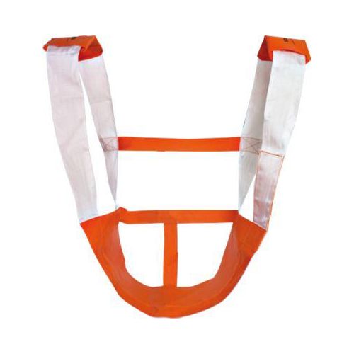 Rettungssitz KOMBI, stabile Klettverbindung, orange