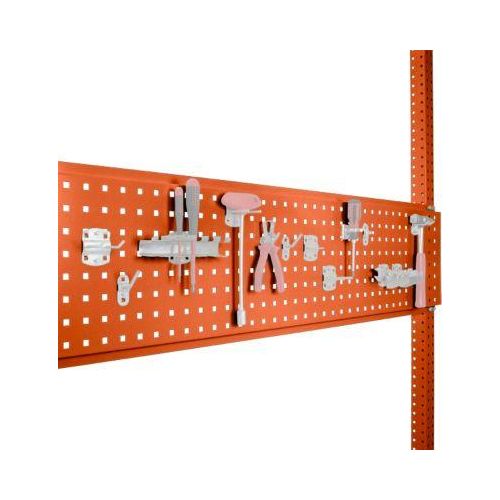 Werkzeug-Lochplatte, für Tischbreite 1500 mm, f. Serie Universal/Profi, rotorange RAL 2001