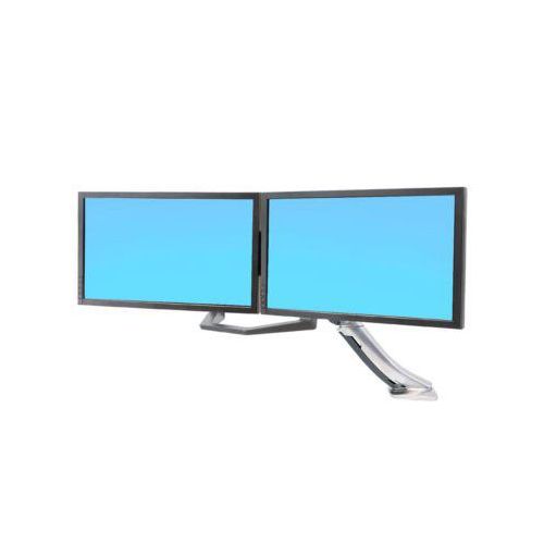 Dualmonitor-Befestigungsset Ergotron, Monitorgröße 17- 24", schwenkbar bis 360°, Tragkraft max. 16,4 kg