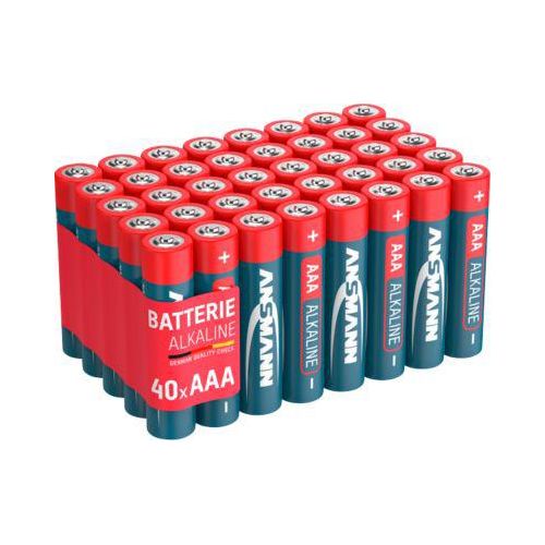 Alkaline Batterien Ansmann, Micro AAA, 7 Jahre Lebensdauer, 40 Stück