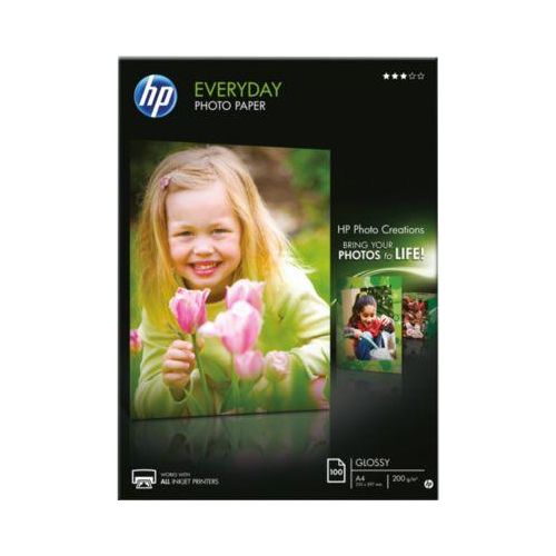 HP Fotopapier Everyday, glänzend, DIN A4, 100 Blatt