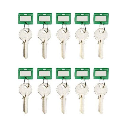 Schlüsselanhänger, 10 Stück, grün