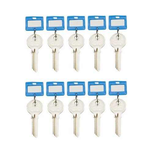 Schlüsselanhänger, 10 Stück, blau