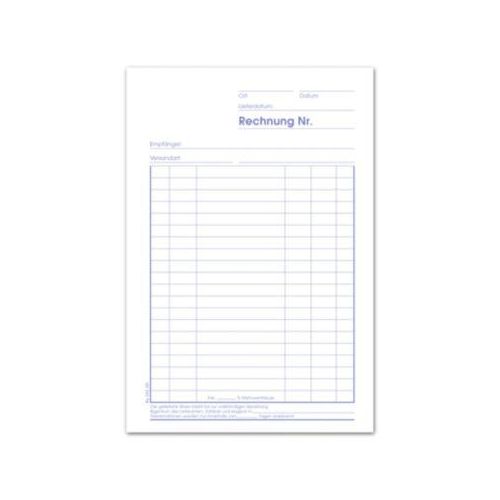 Format Rechnungsbuch A5 2x40 hoch
