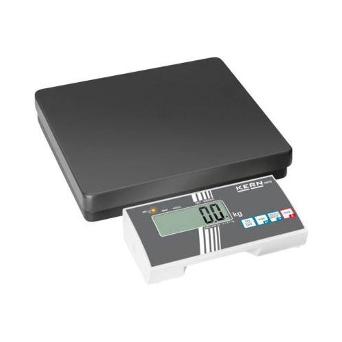 Personenwaage KERN MPB 300K100, bis 300 kg, BMI- und Hold-Funktion, Batterie- oder Netzbetrieb, Stahl, ohne Stativ, weiß/schwarz, inkl. Arbeitsschutzhaube