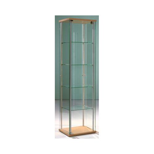 Stand-Präsentationsvitrine Forum I, B 430 x T 430 x H 1720 mm