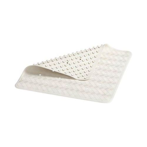 Badematte Rubbermaid® Safti-Grip®, mit Saugnäpfen, schimmelresistent, latexfrei, L 571 x B 355 mm, Gummi, weiß