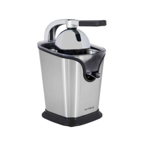 Zitruspresse Gutfels Juice 3020, kabelgebunden, Leistung 100 W, 2 Aufsätze, Tropfstopp-Funktion, Füllstandanzeige, B 180 x T 260 x H 280 mm, Edelstahl