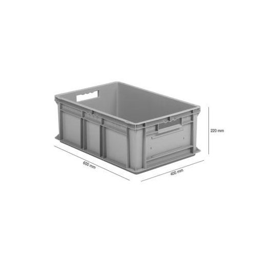 Kasten im EURO-Maß EF 6220, 43,5 l, grau