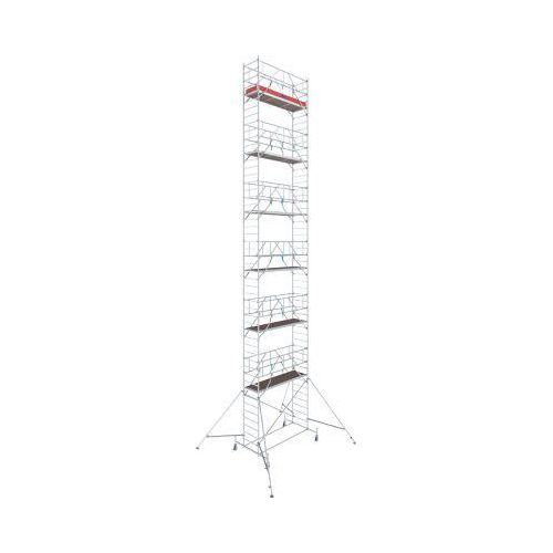 Alu-Fahrgerüst KRAUSE Serie 10, 200 kg/m², höhenverstellbare Rollen, L 2500 x B 750 x H 14400 mm