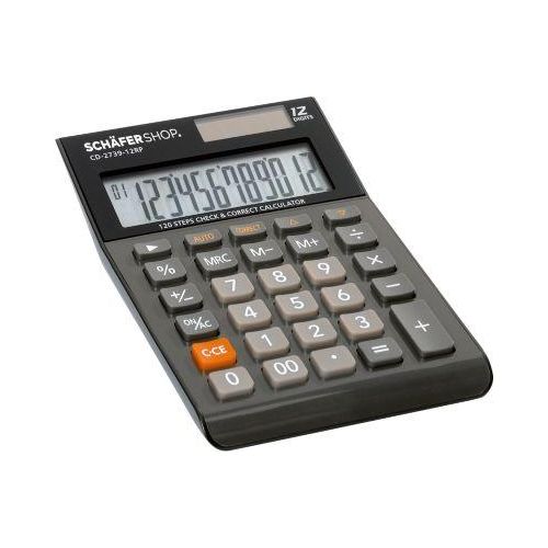 Tischrechner CD-2739-12RP, 12-stelliges LC-Display, Prüf- und Korrekturfunktion