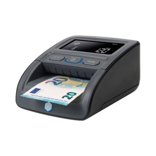 Geldscheinprüfer Safescan® 155-S Complete, EZB-getestet, 6 Währungen, 7 Sicherheitsmerkmale, 3,8″ LC-Display, USB/MicroSD, inkl. Akku & Banknotenstapler