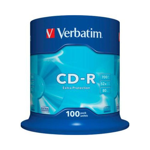 Verbatim CD-R, bis 52fach, 700 MB/ 80 min, 100er-Spindel