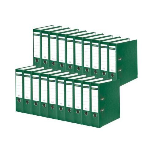 Schäfer Shop Select Ordner, DIN A4, Rückenbreite 80 mm, 20 Stück, Polypropylen und Recyclingpapier, grün