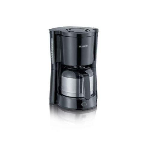 Kaffeemaschine Severin KA 4835, 1000 W, für bis zu 8 Tassen, Abschaltautomatik, Tropfverschluss, Wasserstandsanzeige, mit Edelstahlkanne, schwarz