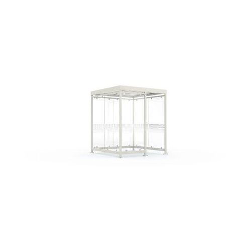 Überdachungssystem WSM Köln K2 c/b, B 2165 x T 2165 x H 2510 mm, Bausatz, grauweiß RAL 9002