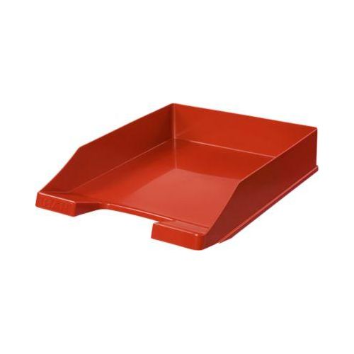 Ablagekorb HAN Klassik, für Format A4/C4, mit Beschriftungsfeld, stapelbar, B 255 x T 348 x H 65 mm, Kunststoff, rot, 10 Stück