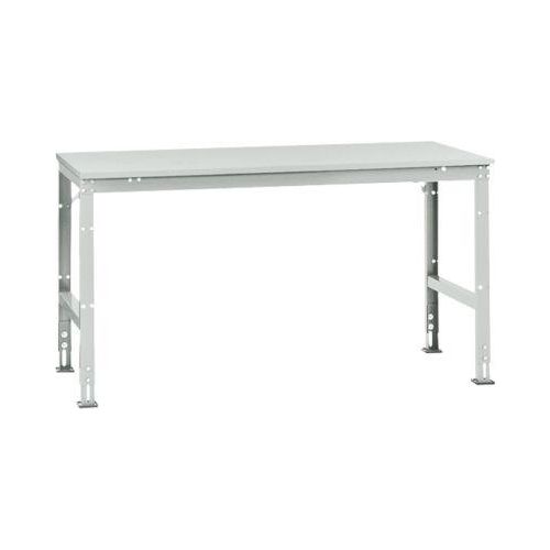 Manuflex Arbeitstisch UNIVERSAL Standard, 1750 x 1000 mm, Melamin lichtgrau, lichtgrau