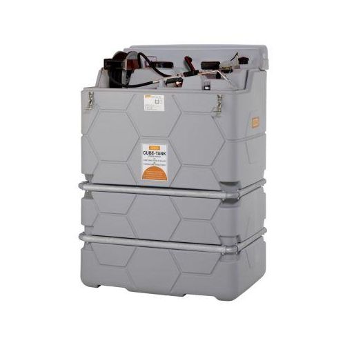 Schmierstofftankanlage CEMO CUBE Indoor Premium, 230 V Elektropumpe, 9 l/min, B 1200 x T 1150 x H 1740 mm, 1500 l Volumen