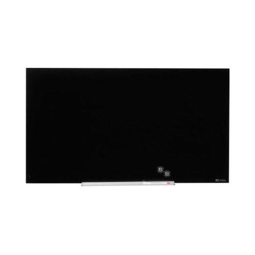 Glastafel Nobo Diamond, magnethaftend, aneinander montierbar, schwarz, 1260 x 710