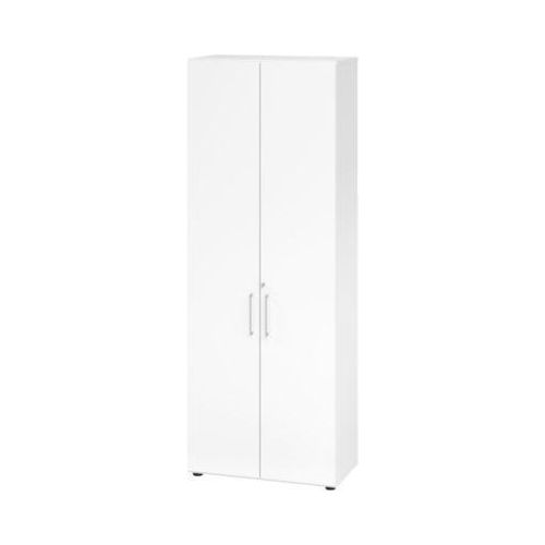 Schränke Breno, 6 OH, abschließbar, 28 kg je Boden, B 800 x T 420 x H 2156 mm, weiß/weiß