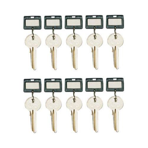 Schlüsselanhänger, 10 Stück, schwarz