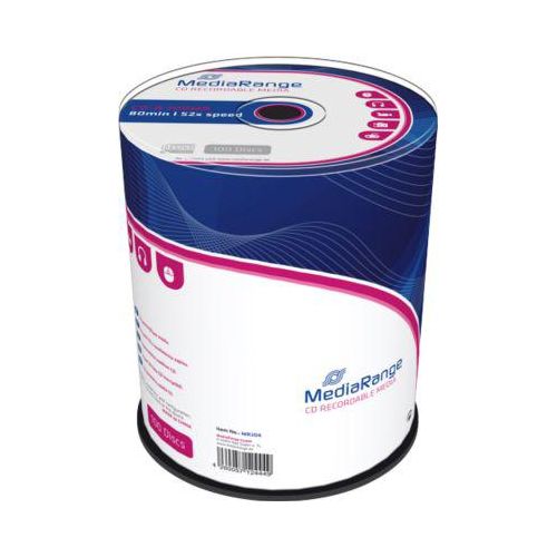 MediaRange CD-R, 700 MB, 52-fache Schreibgeschwindigkeit, 100er Spindel