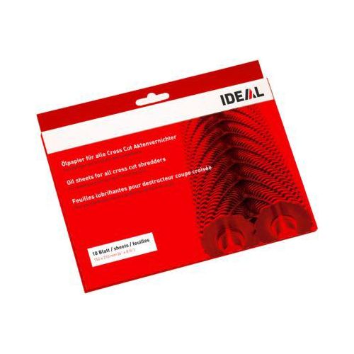 Ölpapier für Aktenvernichter mit Cross-Cut-Schneidwerk, 18 Blatt