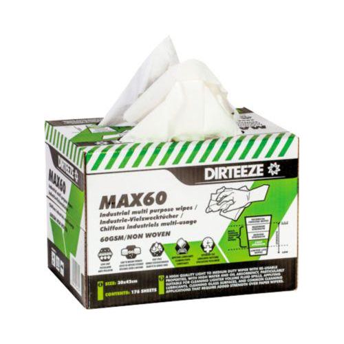 Standard-Vliestücher MAX60, 60 g/m², wiederverwendbar, L 300 x B 420 mm, 176 St.