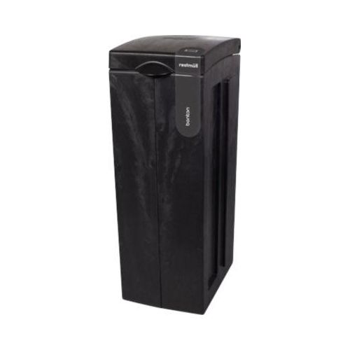 BonTon Abfalltrennsystem Rest-Abfall, 70 Liter, recyceltes Polypropylen, einzigartiges Design, B 280 x T 430 x H 771 mm, grau
