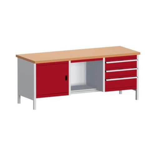 Kastenwerkbank 2078-2.8, purpurrot